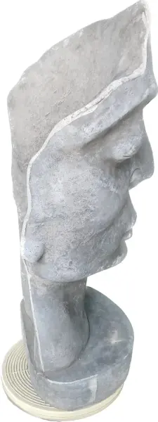 Product image 7 of the product “Aras - Face looking to the right, 120 cm H | cast stone ”
